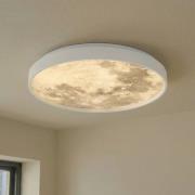 Lindby LED-kattovalaisin Lune, muovia, metallia, 38 cm
