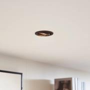 PRIOS-upotettava kattovalaisin Fibur, pronssi, sinkki, Ø 8,2 cm, 3 kpl