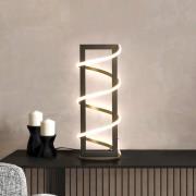 LED-pöytävalaisin Gwen, musta, korkeus 45 cm, CCT, kosketusdimmeri