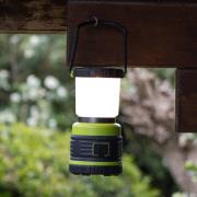 LED-akku-ulkovalaisin 850944 musta/vihreä korkeus 19 cm muovi