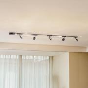 Kiskojärjestelmä 48V Lumaro, spotit, 5-lamppuinen, musta, Ø 7,3cm