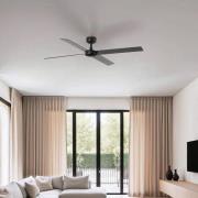 Kattotuuletin Rudder, DC-moottori, hiljainen, Ø 132 cm, puu