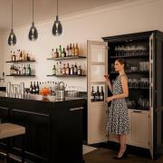 LED-riippuvalaisin Glimsy, Ø 14 cm, musta/savuharmaa, lasi