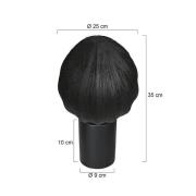 Bloeba-pöytälamppu, musta, Ø 25 cm, pellava/metalli