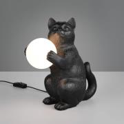 Pöytävalaisin Gatio, musta, korkeus 30 cm, synteettinen hartsi, G9