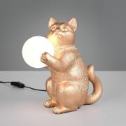 Pöytävalaisin Gatio, kullanvärinen, korkeus 30 cm, synteettinen hartsi...