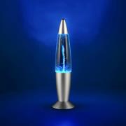 LED-pöytävalaisin Holly, titaaninvärinen, korkeus 35 cm, RGB, USB