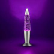 LED-pöytävalaisin FAME, titaaninvärinen, korkeus 35 cm, RGB, USB