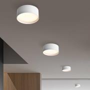 LED-kattovalaisin CMD 9093, Ø 12 cm, valkoinen, IP44, metallia