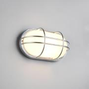 Ulkoseinälamppu Tumen, sinkkivärinen, leveys 26 cm, metalli, IP44