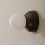 Globen Lighting Torrano -seinävalaisin, ruskea, Ø 13 cm, IP44