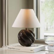 Globen Lighting pöytävalaisin DAHLIA, beige/ruskea, korkeus 31 cm
