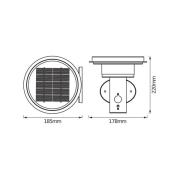 OSRAM seinävalaisin ENDURA STYLE SOLAR DOUBLE CIRCLE ruostumaton teräs