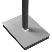 LED-lattiavalo Pulse, musta, korkeus 150 cm, metalli, lukuvalo