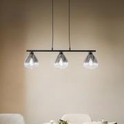 Lindby Pendura-riippuvalaisin, musta, lasi, pituus 75 cm