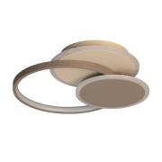 LED-kattovalaisin Tomo, greige/hiekanvärinen, 40 cm, metalli, CCT