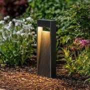 Lucande LED-pollarivalaisin Tavion, 40 cm, antrasiitti, IP65