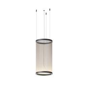 Vibia LED-riippuvalaisin ARRAY beige 73 x 37 cm sylinteri 927 himmenne...