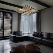 Vibia LED-riippuvalaisin RHYTHM, harmaanruskea 131 x 87 cm 927 himmenn...