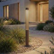 Lindby LED-pylväsvalaisin Fjorya, korkeus 60 cm, ruskea, IP65