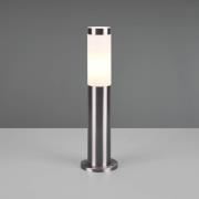 Pollarilamppu Trioto, nikkelivärinen, korkeus 45 cm, ruostumaton teräs