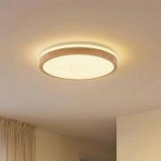 Lindby LED-kattovalaisin Emiva, Ø 49 cm, CCT, puu