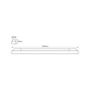 OSRAM LED-valolista POWER BATTEN, 4 000 K, 120 cm, 1-lamppuinen.