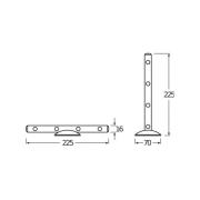 OSRAM LED-seinävalaisin LEDSTIXX, hopea, metalli, paristo