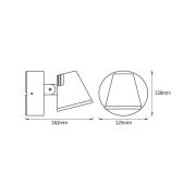 OSRAM LED-ulkoseinälamppu ENDURA STYLE MIDI, tummanharmaa, IP44