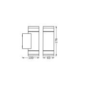 OSRAM ulkoseinävalaisin ENDURA CLASSIC IVE, tummanharmaa, IP65