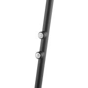 LED-lattiavalo Glow-Sphere, korkeus 146 cm, musta, metalli