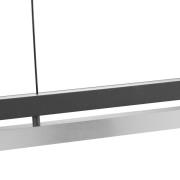 LED-riippuvalaisin Pulse, pituus 120 cm, musta, metalli