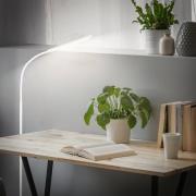 LED-lattiavalo Mura, valkoinen, korkeus 170 cm, metalli, kosketusohjai...