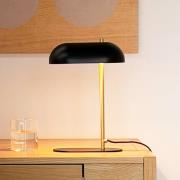 Dyberg Larsen pöytävalaisin Mini Arch, musta/messinki, 32 cm