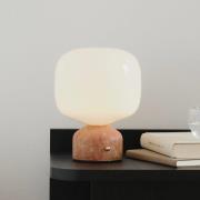 GEJST LED-akkukäyttöinen pöytälamppu Meemo, marmori, meripihka, lasi, ...