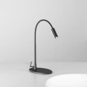 Egger DLS Zooom LED-pöytävalaisin, joustava varsi, musta