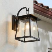 Lucande ulkoseinävalaisin Xavon, musta, lyhty, E27, IP44