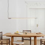 GEJST Radent-riippuvalaisin, teräksenharmaa, pituus 138 cm, G13 LED