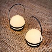 Dyberg Larsen LED-lyhty Summer, 2 kpl, musta