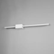 LED-seinävalaisin Cassino, mattavalkoinen, leveys 70 cm, metalli