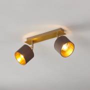 Kattolamppu Valbiano cappuccino/kulta 2-lamppuinen