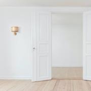 ALMUT 2610 -seinälamppu Ø 25 cm, olki