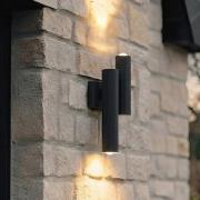 Lucande LED-ulkoseinävalaisin Torvian, antrasiitti, 2-lamppuinen