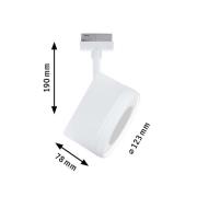 Paulmann URail LED-spotti Arena, signaalivalkoinen, 2700 K, himmennett...