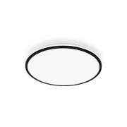 Pulap A LED-kattovalaisin, musta, Ø 33 cm, muovia