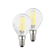 LED-lamppu pudotus E14 4W kirkas 3000K 840lm EEK A 2er