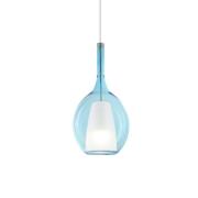 Ideal Lux riippuvalo Kalique 2, sininen, Ø 18 cm, muovi