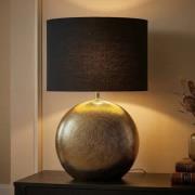 Pöytävalaisin Foro, pronssi/musta, korkeus 53 cm