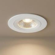 LED-kattoon upotettava spotti Diled, Ø 8,5 cm, 10 W, 3000 K, valkoinen