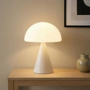 LED-pöytälamppu Blip, valkoinen, lasi, CCT, kosketusdimmeri